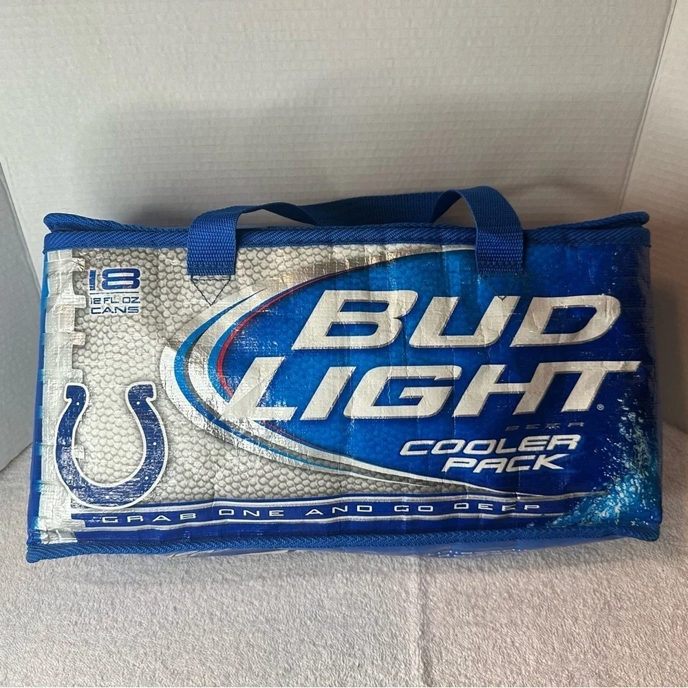 Bud Light Budweiser 18 Can Insulated Cooler Bag Pack Collectible Ad 2009 EUC